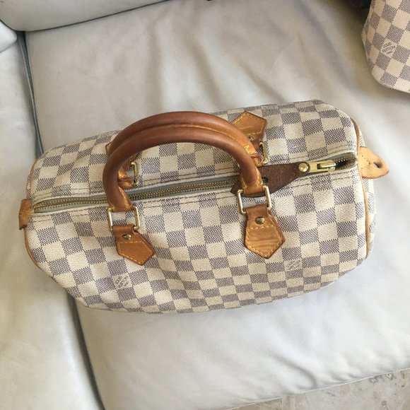 **SOLD ~ please do not buy** Louis Vuitton Speedy 30 Damier Azur - Picture 3 of 16